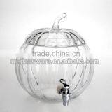 The Shape of a Pumpkin Glass Dispenser With Metal Stand thumbnail-2