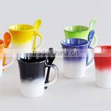 9.5OZ Spary Solid Color Mug With Spoon thumbnail-1