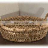 Decorative Hand Weave Seagrass Basket Set thumbnail-4