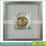 2017 White Wooden Frame Shadow Box Wall Art With Blue Agate Stone thumbnail-1