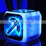 double sided glow led show digital ABS wall clock