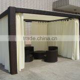 High Quality Waterproof Outdoor Garden Rattan Pavilion Gazebo thumbnail-4