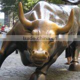 Animal Metal Bronze Garden Meatl Craft Bronze Foundry Brass Fighting Bull thumbnail-4