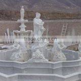Outdoor Stone Garden Figure Water Sandstone Fountain thumbnail-5