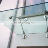 Modern Design Stainless Steel Glass Canopy Fittings/outdoor Tempered Glass Canopy System for Door,window,car Parking thumbnail-2