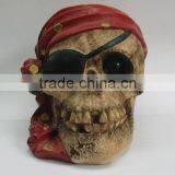 2017 Hot Sale High Quality Hand Carved Polyresin Skull for Decoration thumbnail-3