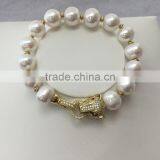14k Gold 5-6mm Freshwater Pearl Bracelet thumbnail-6