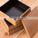 Japanese Bento Box Sushi Wood Container Sushi Bento Wappa Made in Japan thumbnail-6