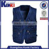 Bulk Wholesale Jean Vest for Men Hot Selling