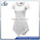 Womens Tunic Elegant Top With Lace Sexy Ladies Top thumbnail-2