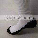 White Blank Polyester Socks With Black Bottom for Sublimation thumbnail-3