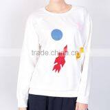 Wholesale White Comfort Women Sweatshirt