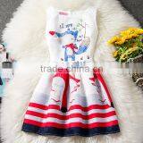 6-12Y Children Girl Print Dress Girls Princess Dresses Wholesale thumbnail-1