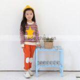 Hot Sale Children's Sweater With Plaid Sleeves Fashion Winter/fall Knitting Sweater Designs for Kids thumbnail-2