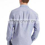 Mens Custom Dress 100% Cotton Novelty Stripe Long Sleeve Shirt thumbnail-4