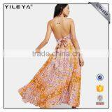 OEM & ODM Offer Chinese Stylish Spaghetti Strap Maxi Summer Dresses for Young Women,dresses Maxi Women Summer Boho Sexy Ladies thumbnail-2