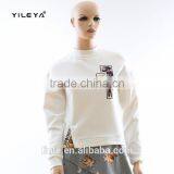 New Fashion Ladies Casual Sport Gym Shirt Autumn Embossed Printing Shirt for Women thumbnail-1