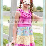 Baby Frock Designs Mix Three Colors Summer Seaside Vacation off Shoulder Dress thumbnail-1
