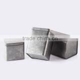 Factory Direct Sale Square Black Frosted Packing Metal Tea Tin Box General Packaging Tin Case Custom Wholesale thumbnail-3