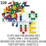 Plastic Connecting Educational Small Pegs And Peg Board Game thumbnail-2