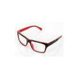 Comfortable Polycarbonate Optical Eyeglass Frames For Women , Black And Red