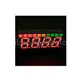 OEM 4 Digit 7 Segment Led Display for Temperature Indicator Red / Yellow / Green
