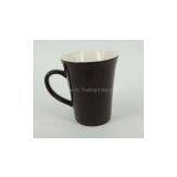 Stoneware Blue Mug With Larger Mouth and Smaller Bottom thumbnail-2