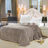 Chinese Check Motifs Flannel Blanket,six Colours Can be Choosed thumbnail-3