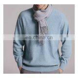 100% Cashmere Blue Colour Sweater for Mens thumbnail-4