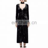 Gothic Punk Rave Black Longsleeve Velvet Dress-jacket Y-735 thumbnail-4
