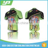 Wholesale digital printing custom design funny cartoon cycling jerseys