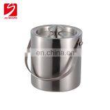 Custom Large Insulated Stainless Steel Ice Bucket With Lid thumbnail-1