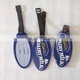 The ellipse soft pvc luggage tag/plastic luggage tag