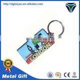 Popular Design Metal Souvenir Plush Animal Keychain