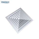 Ventilation Aluminium 4 Way Ceiling Square Diffuser Air Diffuser thumbnail-5