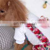 Pet Dog Cat Floral Strawberry Skirt Big Bowknot Skirt Dress Puppy Pomeranian Apparel Clothes thumbnail-1