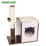 High Quality MDF Wooden Cardboard Cat Tree thumbnail-1