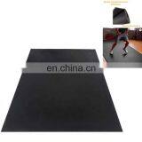 Прочная верхняя поверхность для использования с обувью. Пенная нижняя поверхность. Продукт для пилатеса. Большой черный антискользящий йога-мат из ПВХ высокой плотности thumbnail-1