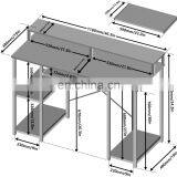Computer Desk With Storage Shelves Study Table thumbnail-2