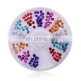 2018 Manicure ornament jewelry colorful pearl disc boxed DIY resin semi Symphony turntable nail decoration