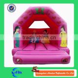 pink inflatable princess bouncy castle
