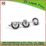 Custom Quality Navy Tie Tack & Cuff Link Set thumbnail-1