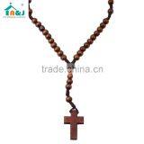 A&J Wood Rosary Catholic Necklace thumbnail-2
