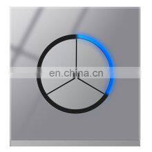 Random Click On / Off Wall Light Switch With LED Indicator Pass Through Switch Switched ABS Panel,3 Gang 2 Way