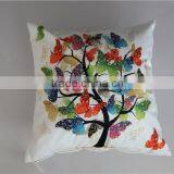 Butterfly Tree Art Style Printed Cushion thumbnail-1
