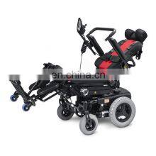 FS129 Knee Support Aluminum Luxury Power Standing Electric Wheelchair for Disabled People thumbnail-3
