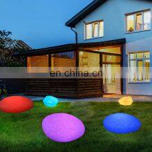 Waterproof Landscape Night Lighting outdoor Garden Patio Solar Led Ball Sphere Stone Light Lamp