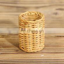 Unique Cheapest Wholesale Rattan Napkin Rings Set Tableware Set Napkin Holder Rings Wovenmade in Vietnam thumbnail-4