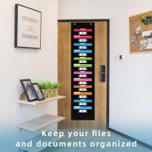 12 Pockets Storage Pocket Chart Hanging Wall File Organizer for Classroom and Office thumbnail-5