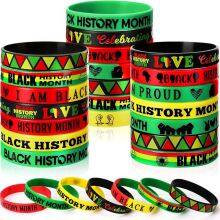 Supplier Custom African American Emancipation Slavery Social CelebrationSafe Non-Toxic Silicone Wristbands thumbnail-3